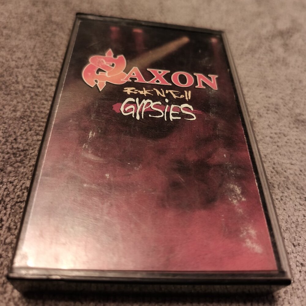 SAXON ROCK N ROLL GYPSIES 1989 CASSETTE TAPE